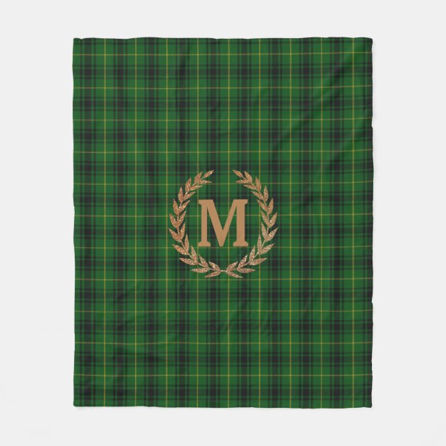 Polaire Couverture décorée d'un monogramme d'ouatine de (Devant)