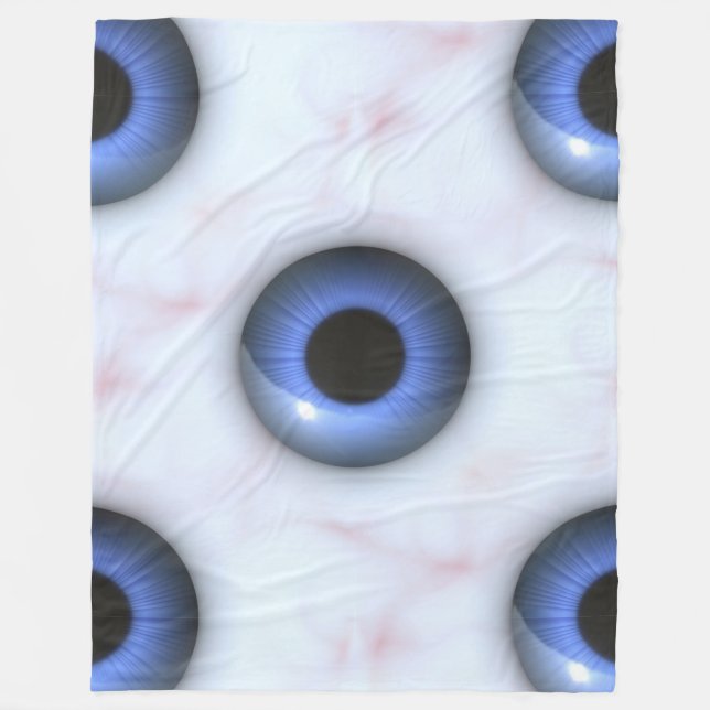 Polaire couverture déplaisante d'yeux bleus (Devant)