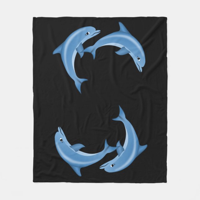 Polaire Couverture Dolphins Fleece (Devant)