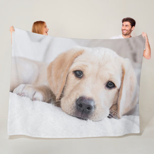 Polaire couverture d'or de Labrador de chiot