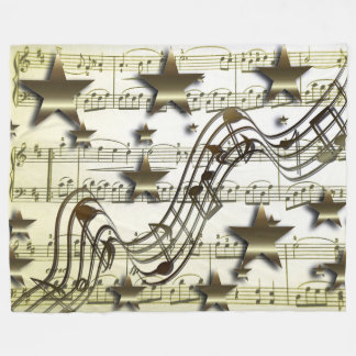 Polaire Couverture d'or d'ouatine de musique