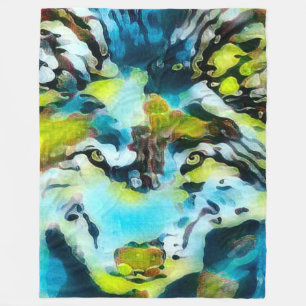 Polaire Couverture d'ouatine d'art d'aquarelle d'esprit de