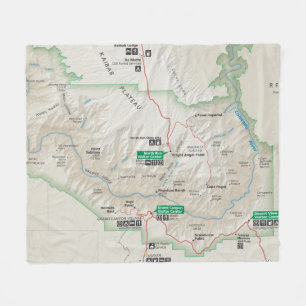 Polaire Couverture d'ouatine de carte de canyon grand