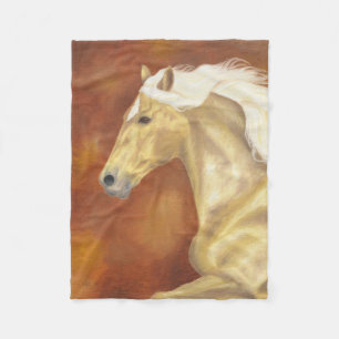Polaire Couverture d'ouatine de cheval de palomino