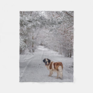 Polaire Couverture d'ouatine de chien de St Bernard