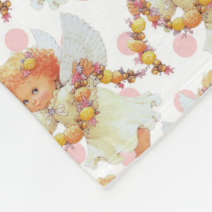 Polaire Couverture d'ouatine de fille d'ange de bébé