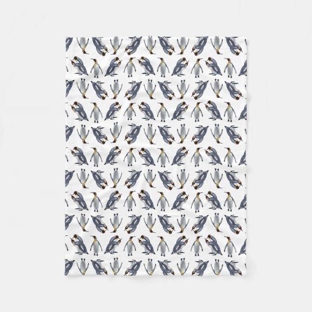 Polaire Couverture d'ouatine de frénésie du Roi pingouin (Devant)