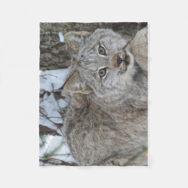 Polaire Couverture d'ouatine de Lynx de Canadien (Devant)
