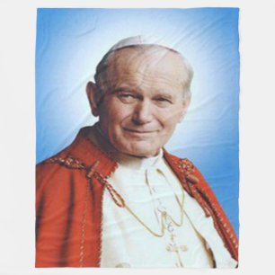 Polaire Couverture d'ouatine de PAPE JEAN PAUL II