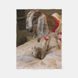 Polaire Couverture d'ouatine de partie de pyjama de chèvr