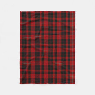 Polaire Couverture d'ouatine de plaid de tartan de clan de