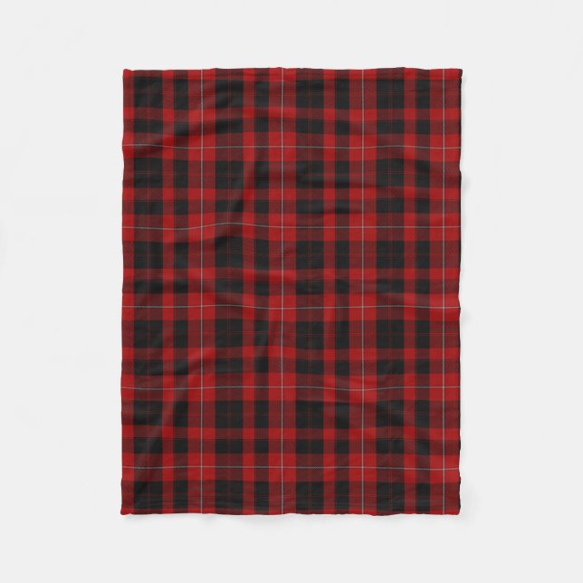 Polaire Couverture d'ouatine de plaid de tartan de clan de (Devant)