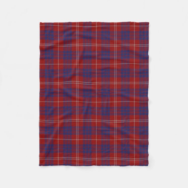 Polaire Couverture d'ouatine de plaid de tartan de clan de (Devant)