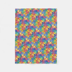 Polaire Couverture d'ouatine de puzzle de sensibilisation
