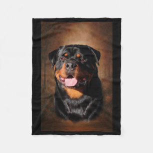 Polaire Couverture d'ouatine de rottweiler
