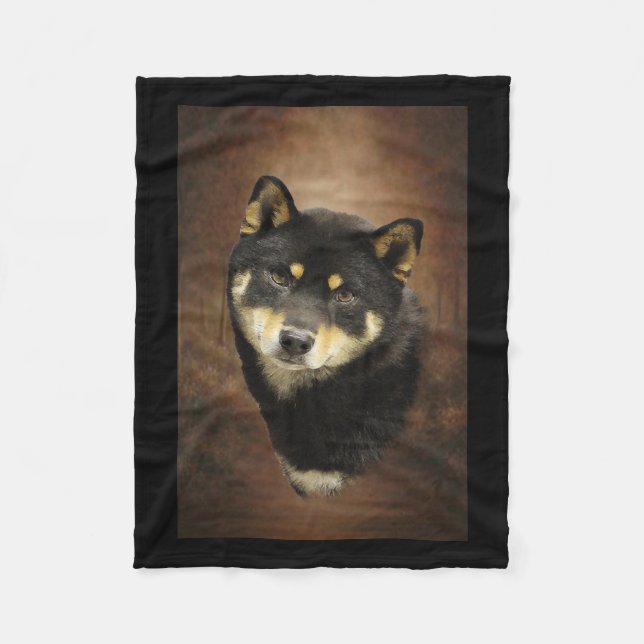 Polaire Couverture d'ouatine de Shiba Inu (Devant)