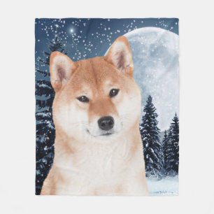 Polaire Couverture d'ouatine de Shiba Inu