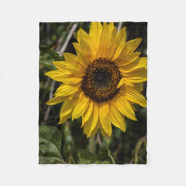 Polaire Couverture d'ouatine de tournesol (Devant)