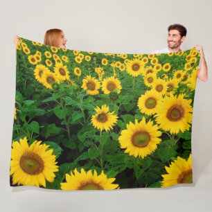 Polaire Couverture d'ouatine de tournesols
