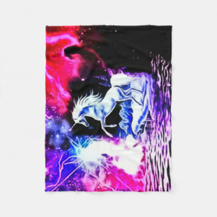 Polaire Couverture d'ouatine d'univers de licorne