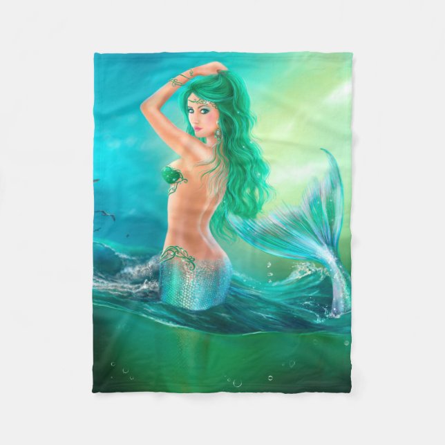 Polaire Couverture d'ouatine, imaginaire de sirène à (Devant)