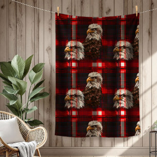 Polaire Couverture Eagle Embrace Étoiles et Bandes Hommage