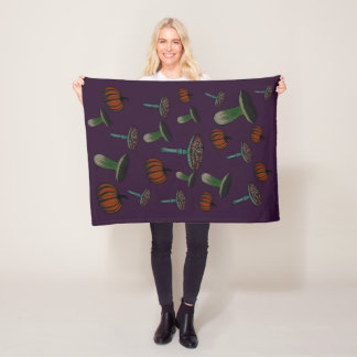 Polaire couverture éffrayante de champignon