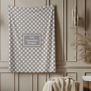 Polaire Couverture élégante gris clair Chic Confort minima