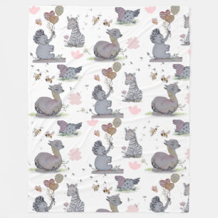 Polaire Couverture "Eleze Elephant & Polka Hen" Boganhues