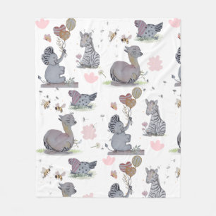 Polaire Couverture "Eleze Elephant & Polka Hen" Boganhues