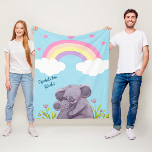 Polaire Couverture en arc-en-ciel personnalisé Koala Anima