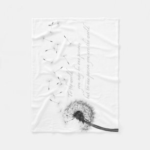 Polaire Couverture en Fleece Inspiration Pissenlit