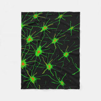 Polaire Couverture en Fleece Neon Synapse Grid