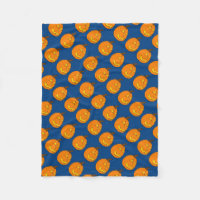 Couverture en laine bleue Jack o' Lantern