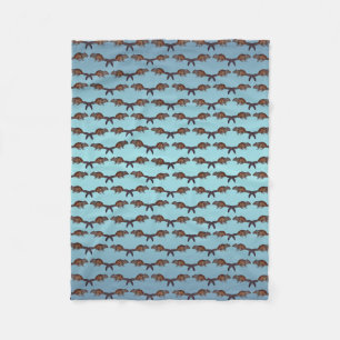 Polaire Couverture en laine Chipmunk Frenzy (Mélange bleu