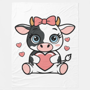 Polaire Couverture en laine de vache 60x80