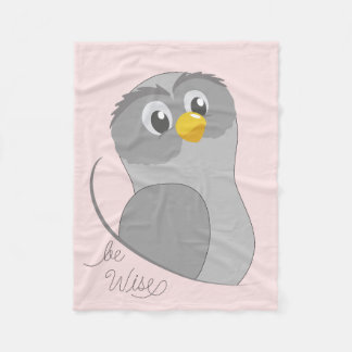 Polaire Couverture en laine Hibou-Sage