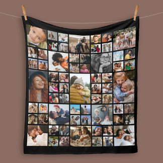 Polaire Couverture en laine personnalisée avec 65 photos e