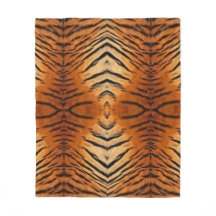 Couverture en laine style Tigre 