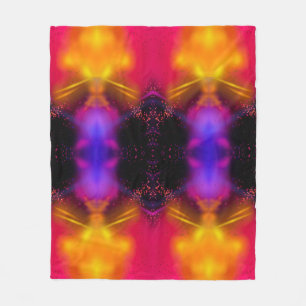 Polaire Couverture en laine vierge de style abstrait