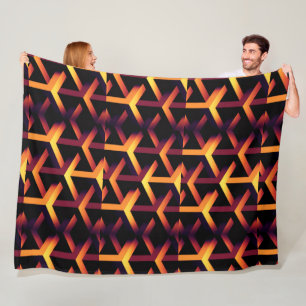 Polaire Couverture en molleton à motif d'illusion d'optiqu