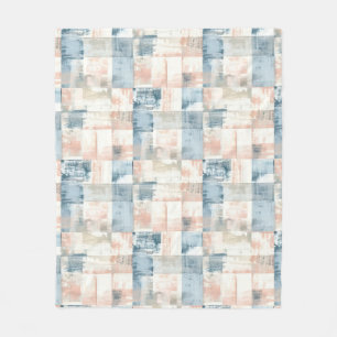 Polaire Couverture en molleton bleu vintage et blush peint