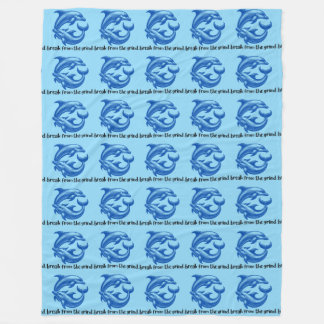 Polaire Couverture en molleton de dauphins