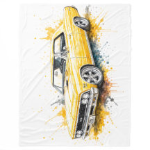 Couverture en molleton de voiture musculaire améri