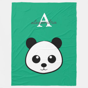 Polaire Couverture en molleton d'ours panda mignon Perso