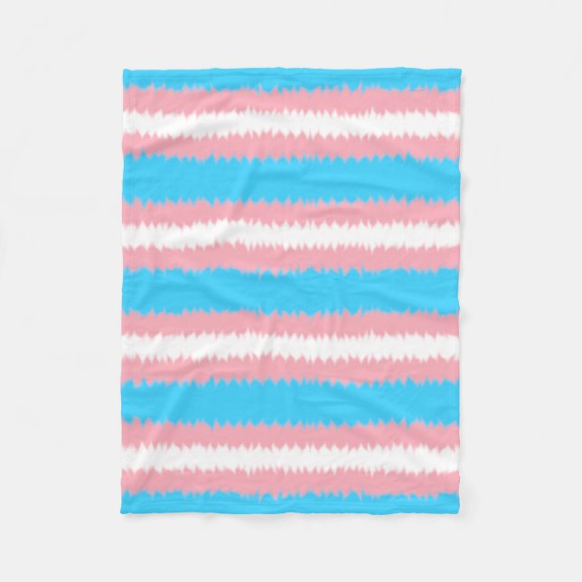Polaire Couverture en molleton Drapeau Trans (Devant)