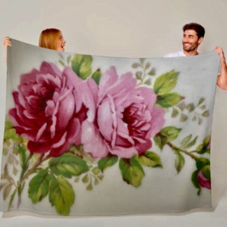 Polaire Couverture en molleton Élégance Rose Vintage