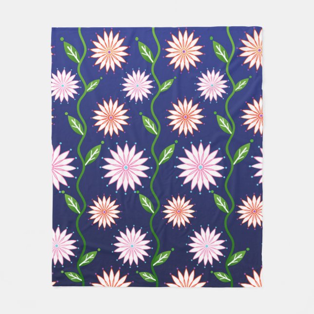 Polaire Couverture en molleton floral (Devant)