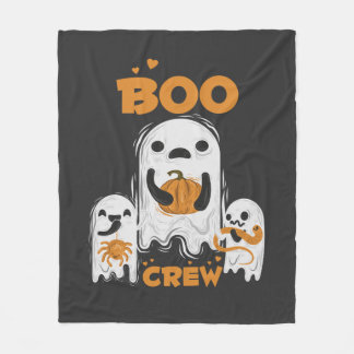 Polaire Couverture en molleton Halloween fantôme Boo Crew