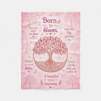 Polaire Couverture en molleton imprimée Baby Shower Girl
